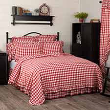 Annie Buffalo Check Red Quilt