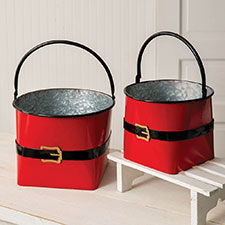 Christmas Boxes, Buckets & Other Containers