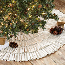 Vbcdgfg 36 Inches Christmas Tree Skirt Decoration for Merry Christmas Party Arizona Flag Christmas Tree Mat Decorations 