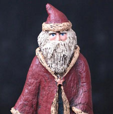 Folk Art Handmade Belsnickle Santas
