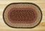 Burgundy/Gray/Creme Oval Jute Rug, by Capitol Earth Rugs