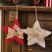 Glad Tidings Burlap Star Ornament, by Carson Home Accent