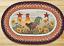 Morning Rooster Oval Patch Rug, by Capitol Earth Rugs