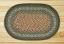 20 x 30 inch Dark Green Oval Jute Rug, by Capitol Earth Rugs.