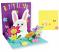 Bunny and Flowers Pop-up Card, by Up With Paper