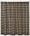 Burlap Black Check Shower Curtain, by Victorian Heart