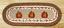 Harvest Pumpkin Oval Patch Runner, by Capitol Earth Rug