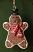 Gingerbread Ornament - Boy with Polka Dot Scarf