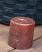 2.25 x 2.25 inch Mottled Orange Pillar Candle, by The Hearthside Collection.
