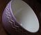 Lilac Zig Zag Mixing / Serving Bowl, by Tag.