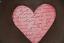 Pink Scripted Heart Hand-painted Plate, by Our Backyard Studios in Mill Creek, WA
