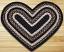 Mocha / Frappuccino HEART Jute Rug, by Capitol Earth Rugs