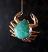 Turquoise Jeweled Crab Ornament, by Enesco.