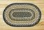 Black, Mustard, & Creme Oval Jute Rug, by Capitol Earth Rugs.