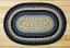 Blueberry & Creme Oval Jute Rug, by Capitol Earth Rugs.