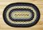 Blueberry & Creme Braided Jute Tablemat, by Capitol Earth Rugs.