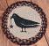 Crow Braided Jute Trivet, by Capitol Earth Rugs