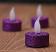 Purple Glitter LED Tealight Candle, by Our Backyard Studio in Mill Creek, WA.