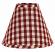 Heritage House Check Lamp Shade in Barn Red, by Raghu