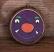 Purple Monster Hand-painted Wood Slice Ornament, by Our Backyard Studios in Mill Creek, WA.