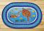 Sea Turtle Oval Patch Braided Rug, by Capitol Earth Rugs