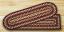 Black Cherry, Chocolate, and Cream Braided Jute Stair Tread, by Capitol Earth Rugs.