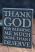 Black Thank God Wall Plaque, a Barbara Lloyd design for The Hearthside Collection