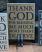 Tan Thank God Wall Plaque, a Barbara Lloyd design for The Hearthside Collection