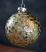 Ball White/Green Antiqued Ornament, by Raz Imports