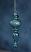 Blue Antiqued Finial Ornament, by Raz Imports