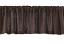 Burlap Chocolate Brown Valance, by Victorian Heart