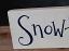 Snowflake Kisses Hand-Lettered Wooden Sign, by Our Backyard Studio in Mill Creek, WA