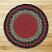 Burgundy, Olive, and Charcoal Braided Tablemat, by Capitol Earth Rugs