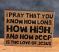 Pray Standing Box Sign, by The Hearthside Collection.