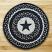 Black Star Printed Chair Pad, by Capitol Earth Rugs