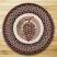Burgundy & Sage Pinecone Braided Jute Chair Pad, by Capitol Earth Rugs.