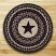 Black Star Round Braided Placemat, by Capitol Earth Rugs