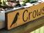 Crows Wooden Sign With Star, by Our Backyard Studio in Mill Creek, WA