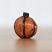 Orange Jack o'Lantern with Grim Face, handmade in Washington State