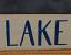On Lake Time Hand-Lettered Wood Sign 