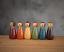 Autumn Rainbow Peg Doll Set of 6, hand-painted in Mill Creek, WA by Our Backyard Studio