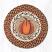 Harvest Pumpkin Round Braided Placemat, by Capitol Earth Rugs