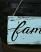 Blue Family Distressed Sign