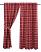 Braxton Red Plaid 84 inch Panels, by VHC Brands