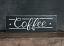 Retro Coffee Hand Lettered Wood Sign, painted in the USA
