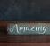 Amazing Grace Wood Sign, by Our Backyard Studio