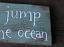 Go Jump in the Ocean Wood Sign