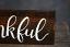 Thankful Hand Lettered Sign