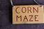Corn Maze Wooden Sign