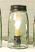 Quart Mason Jar Lamp, by Colonial Tin.
